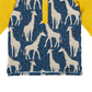 RAGS Apparel Kid's Long Sleeve Henley Tee Blue Size 7-8Y
