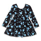 RAGS Apparel Kid's Long Sleeve Swing Dress Blue Size 3 years