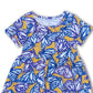 RAGS Apparel Kid's Short Sleeve Tiered Dress Blue Size 3 years