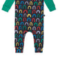 RAGS Apparel Kid's Long Sleeve Henley Rag Romper Black Size 3-6M