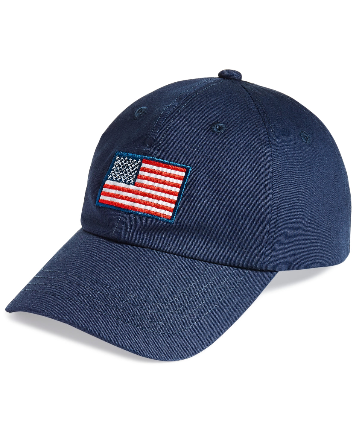 Men's Flag Graphic Baseball Cap in Navy