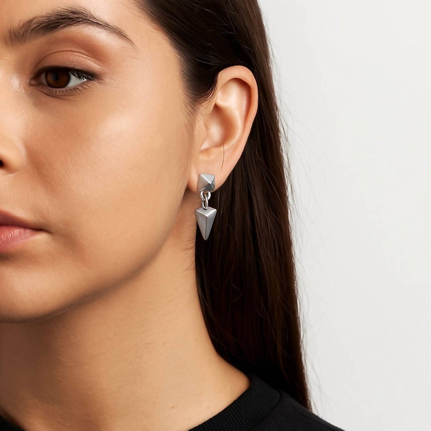 Jagged Halo Jewelry - Women's Arrowhead Drop Earrings
