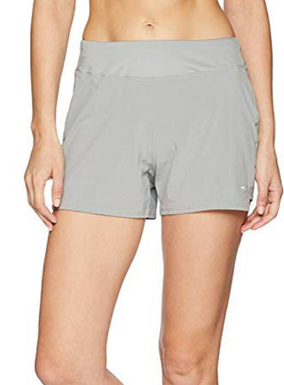Mizuno Women's Running Phoenix 4 Square Shorts Griffin Gray Size Large