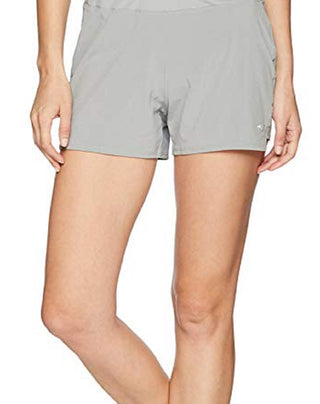 Mizuno Women's Running Phoenix 4 Square Shorts Griffin Gray Size Large