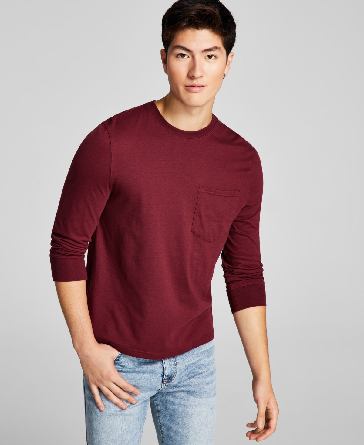 Men's Crewneck Long Sleeve T-Shirt