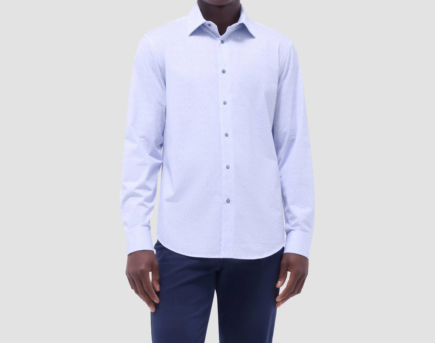 Bugatchi Uomo - James Leaf Print Ooohcotton Shirt