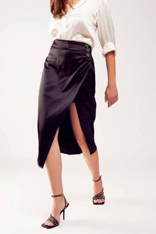 Q2 - Split Front Midi Skirt