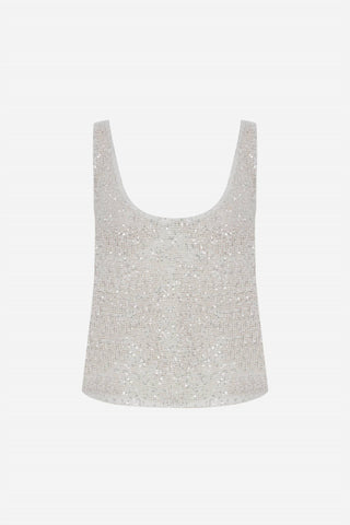 Ila - Lend U Neck Sequin Tank Top