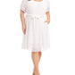 Karen Kane - Embroidered Eyelet Puff Sleeve Dress