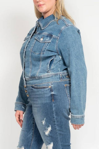 Judy Blue - Classic Vintage Wash Denim Jacket