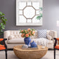 Antique Style Decorative Square Wall Mirror with Mirrored Frame
