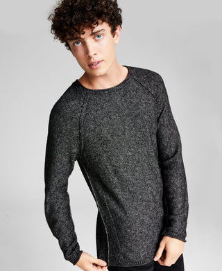 Men's Raglan Crewneck Stonewashed Sweater