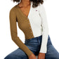 Tommy Jeans Women's V-Neck Pullover Colorblock Sweater