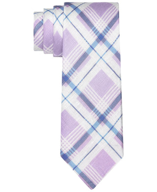 Tommy Hilfiger Men's Robert Slim Plaid Linen Tie