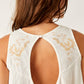 Free People - FUN AND FLIRTY EMBROIDERY TOP