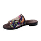 Oobash - Women's Embroidered Suede Leather Mule