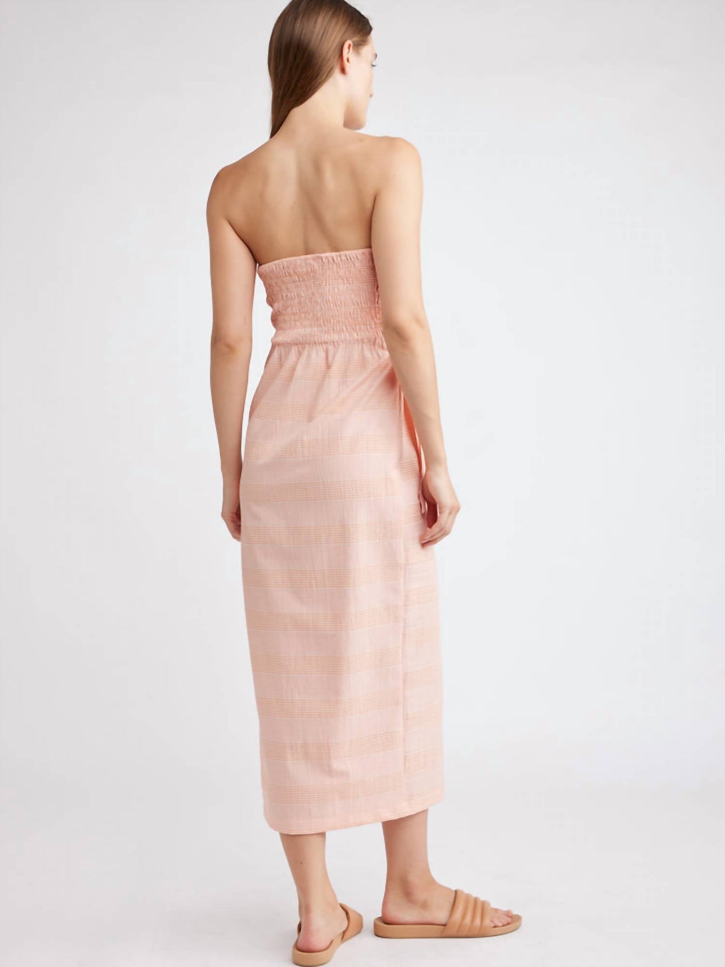 Self Contrast - Robyn Strapless Wrap Dress