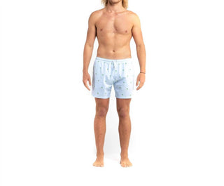 Bermies - Palm Stripes Swim Trunk