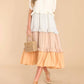 Entro - Colorblock Tiered Midi Dress