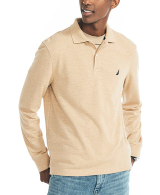 Nautica Men's Classic Fit Long Sleeve Deck Polo