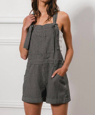 Bibi - Pinstriped Overalls