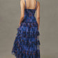 Hutch - Women's Freya V Neck Tiered Ruffle Gown