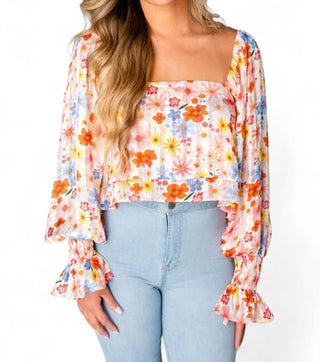 Buddylove - FLORA FLOWY CROPPED TOP