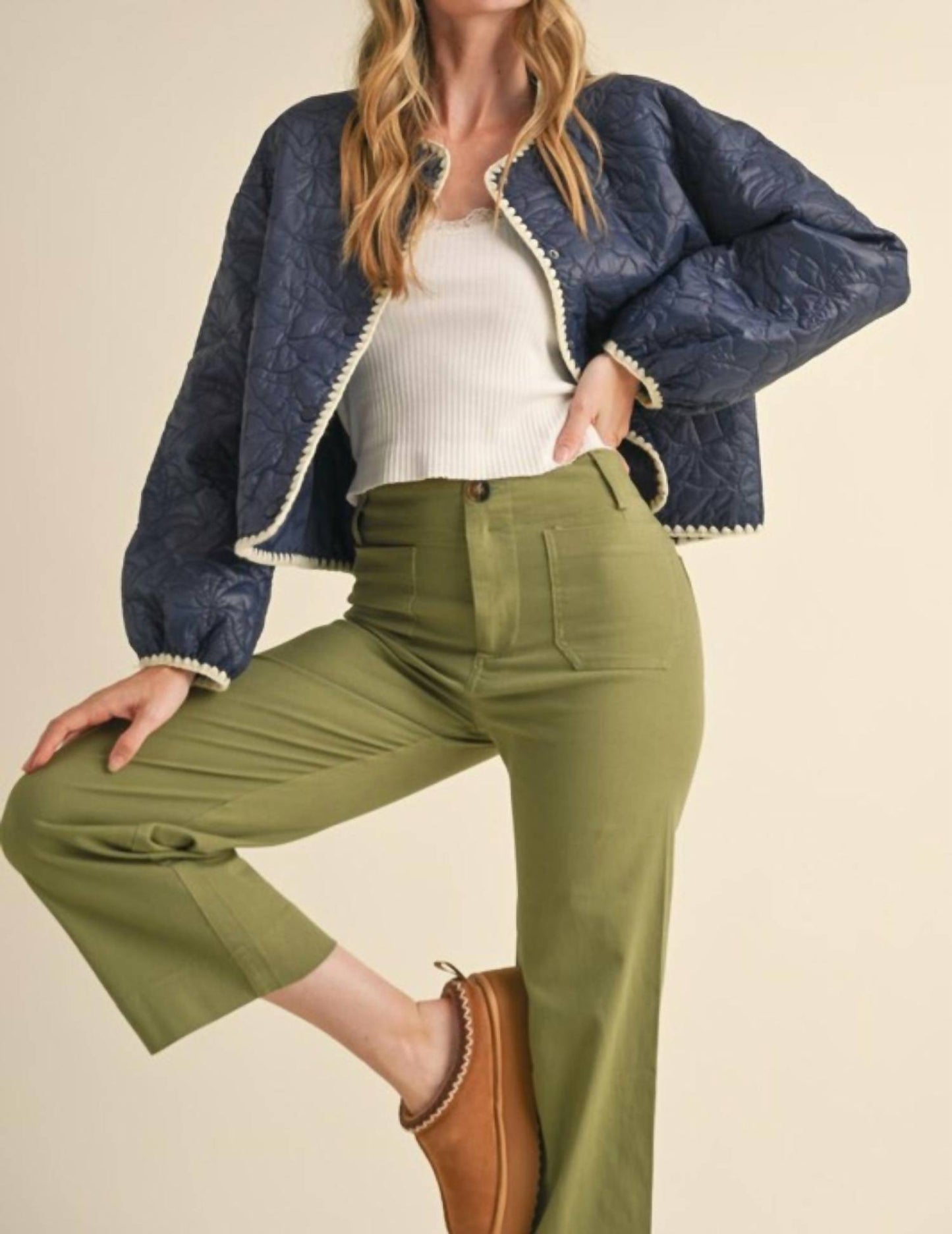 &Merci - NOELLE BOW EMBROIDERED JACKET
