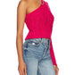 For Love & Lemons - QUINN ONE SHOULDER SWEATER