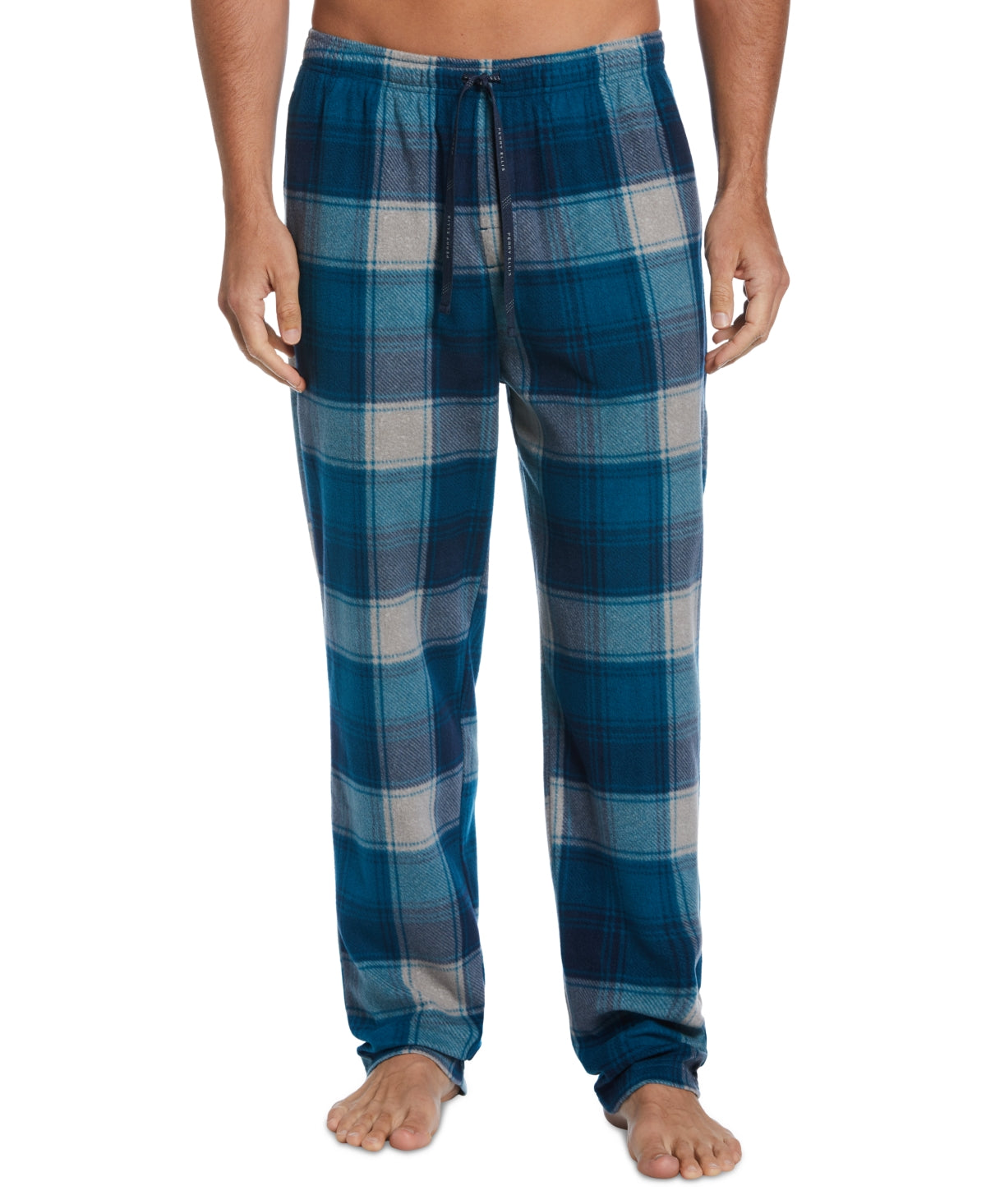 Perry Ellis Portfolio Men's Heather Plaid Pajama Pants