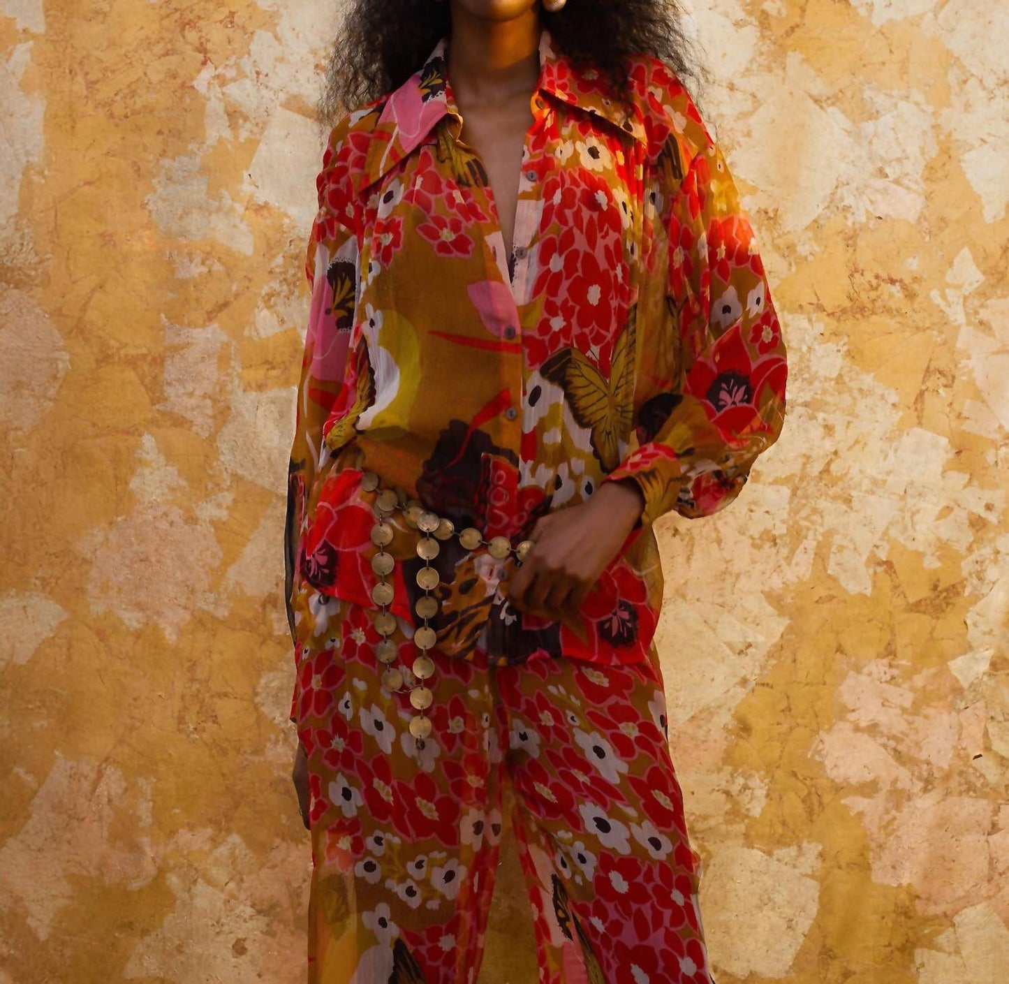 Alix Of Bohemia - Emery Marigold Meadow Shirt