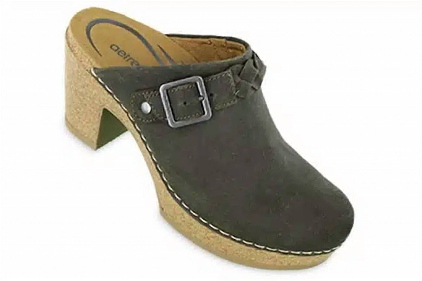 Aetrex - Women Corey Buckle Strap Detail Open Heels Clog