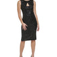 Women's Petites Sequined Cocktail Party Dress
