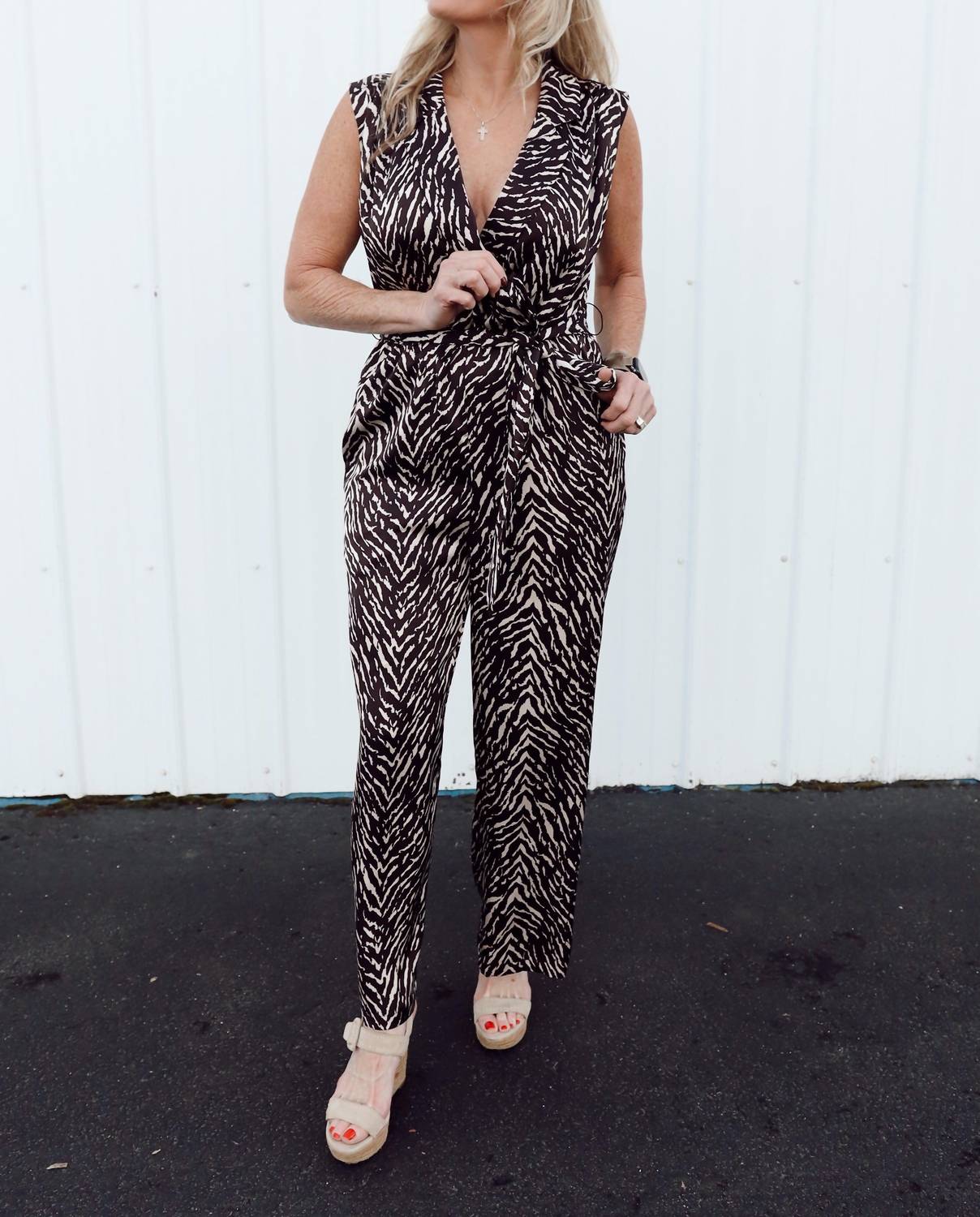 Dress Forum - Untamed Sleeveless Shirt Jumpsuit