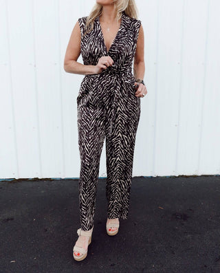 Dress Forum - Untamed Sleeveless Shirt Jumpsuit