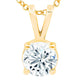 Diana M Jewels - 14kt 1.00 Ct Lab Grown Diamond Solitaire Pendant Necklace With 16" Chain