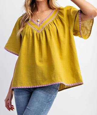 Easel - Boho Top