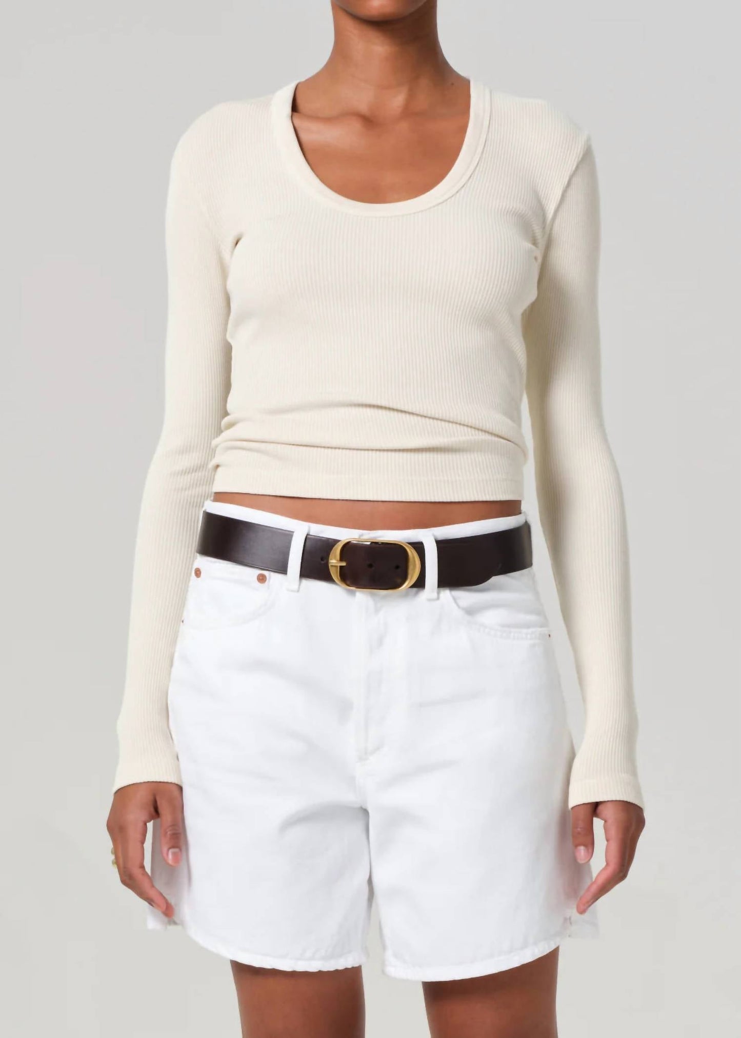 Citizens Of Humanity - Mara U-neck Long Sleeve Tee