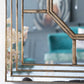 Antique Style Decorative Square Wall Mirror with Mirrored Frame