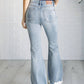 Judy Blue - Mid Rise Control Top Distressed Flare Jeans