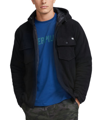 Caterpillar Mens Plaid Hooded Work Jacket