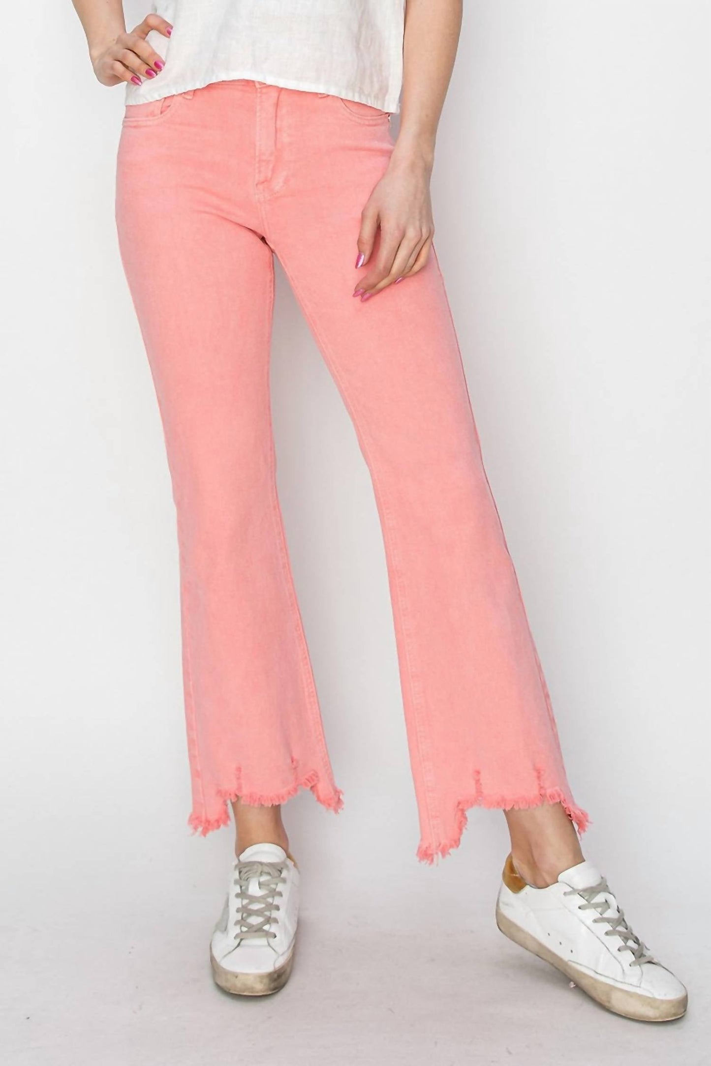 Risen - Mid Rise Straight Hem Pants