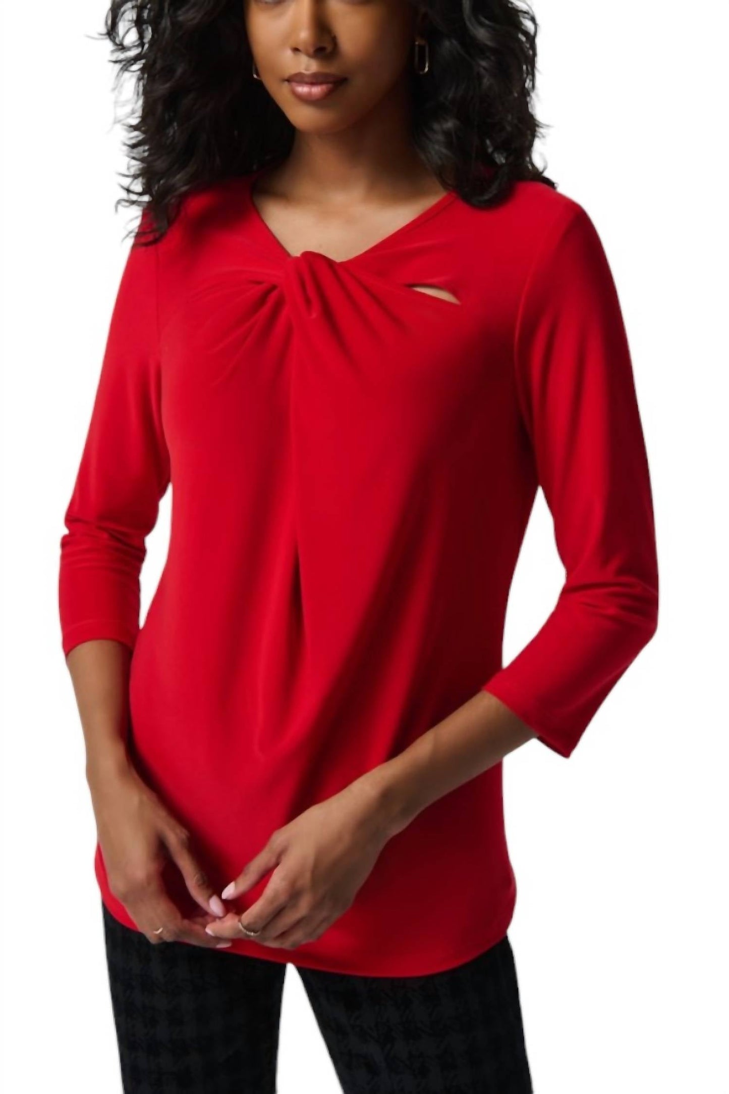 Joseph Ribkoff - Silky Knit Twist Neck Top