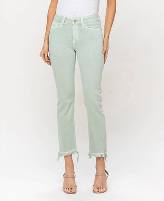 Vervet By Flying Monkey - Mid Rise Crop Straight Jeans