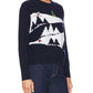 Autumn Cashmere - Snowscape With Skiers Sweater