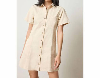Lilla P - Twill Paneled Shirt Dress