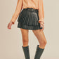 &Merci - FAUX LEATHER PLEATED MINI SKIRT