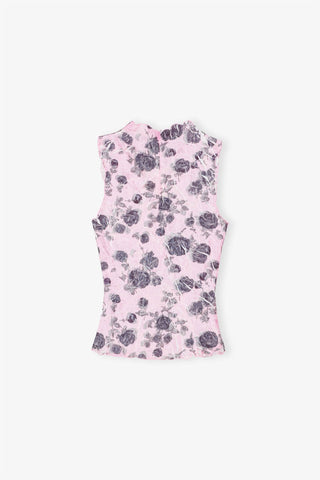 Ganni - Floral Printed Top