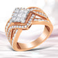 Two-Tone 10KT Gold Diamond Bypass Cocktail Ring (1 1/2 cttw, H-I Color, I1-I2 Clarity)