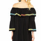 Entro - Off The Shoulder Bell Sleeve Dress
